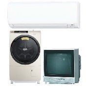 エアコン・ブラウン管テレビ・洗濯機の台数選択